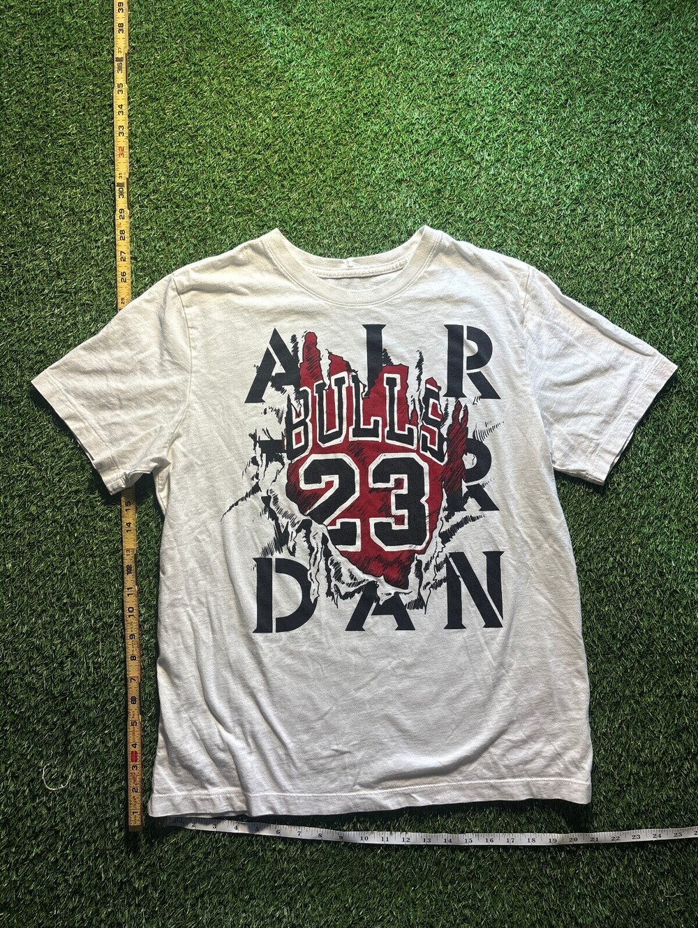 Y2K Jordan Air Bulls 23 white T-shirt